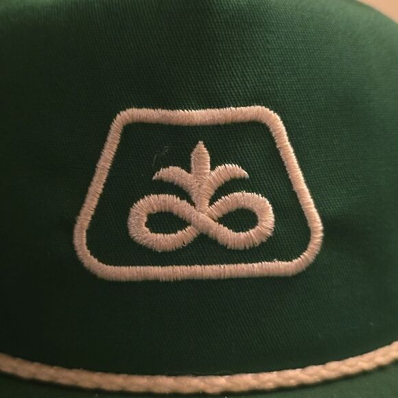 Vintage‎ Pioneer Seed Green Cap White Braid Snap Back Never worn - Picture 2 of 4